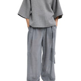 Tibi Luxe Double Faced Wool Angora Vneck Top - Vermillion