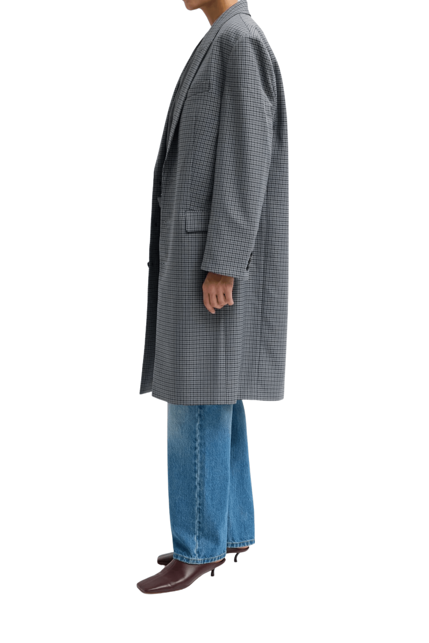 Tibi Menswear Tech Twill Tailored Men's Coat - Vermillion