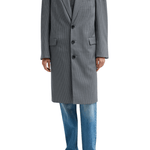 Tibi Menswear Tech Twill Tailored Men's Coat - Vermillion