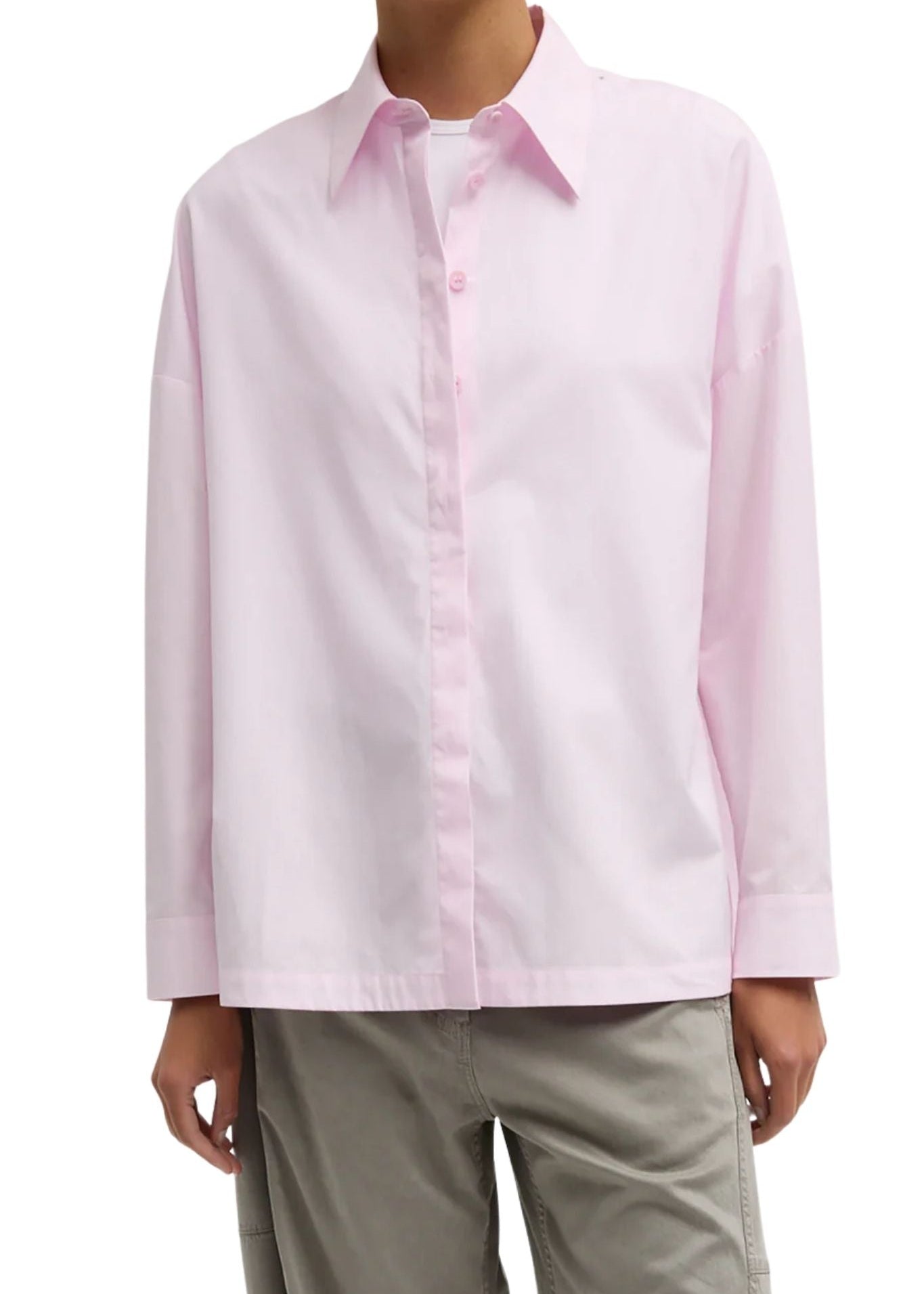 Tibi New Shirting Gabe Oversized Shirt - Vermillion