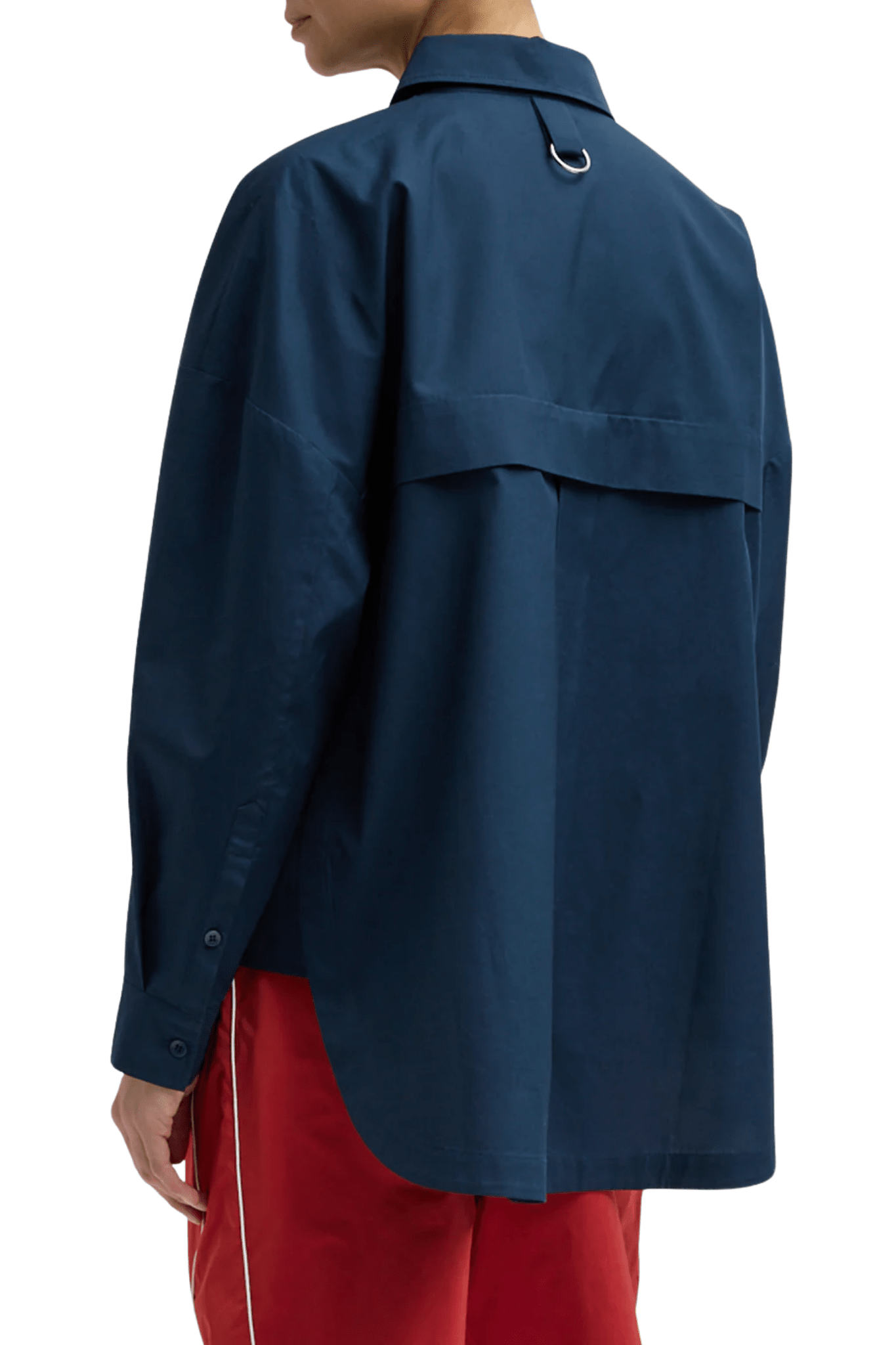 Tibi New Shirting Gabe Oversized Shirt - Vermillion