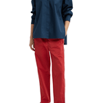 Tibi New Shirting Gabe Oversized Shirt - Vermillion