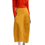 Tibi Nylon Asymmetrical Balloon Skirt - Vermillion