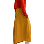 Tibi Nylon Asymmetrical Balloon Skirt - Vermillion