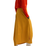 Tibi Nylon Asymmetrical Balloon Skirt - Vermillion