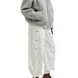 Tibi Nylon Snap Pull On Jogger - Vermillion