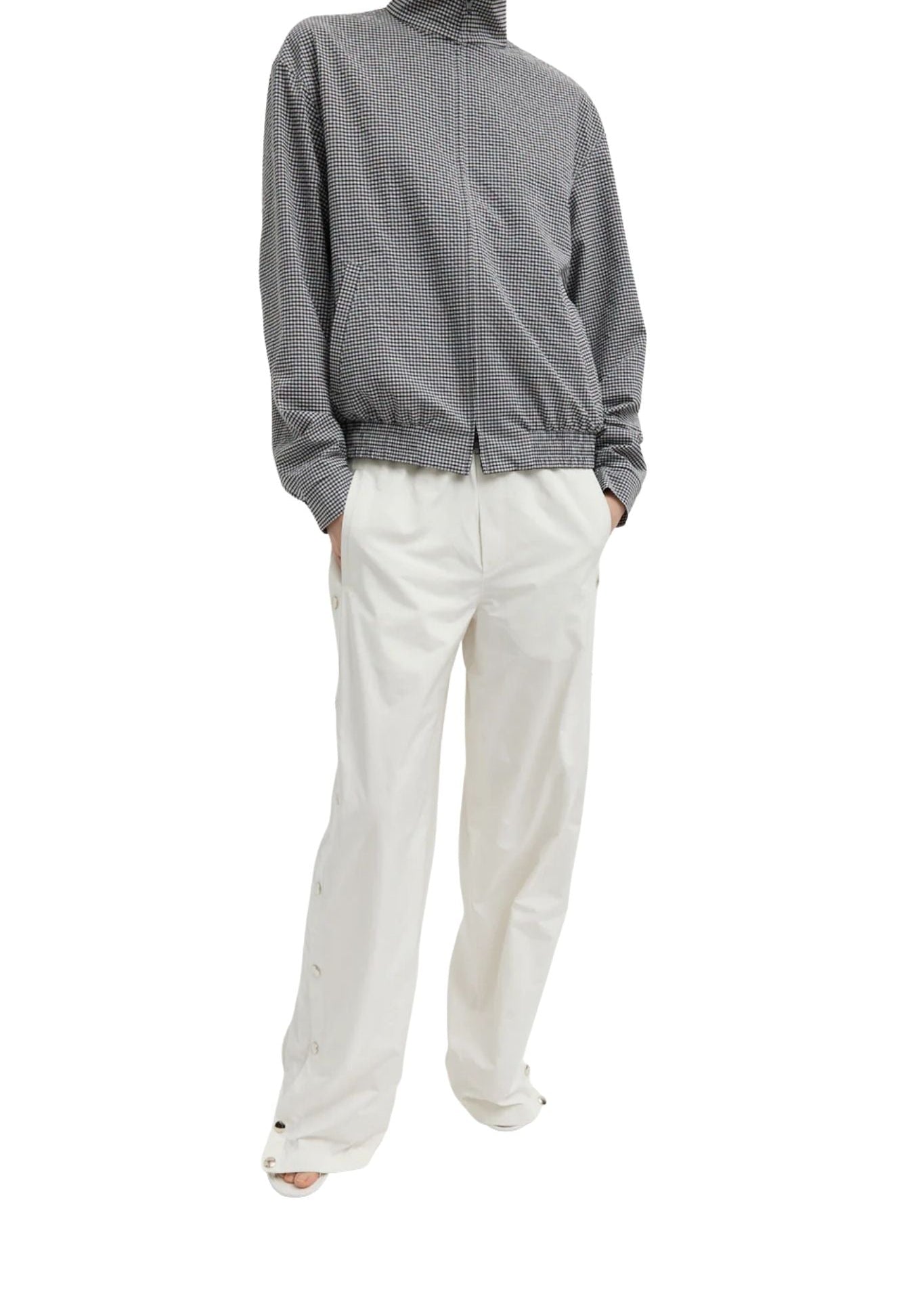 Tibi Nylon Snap Pull On Jogger - Vermillion