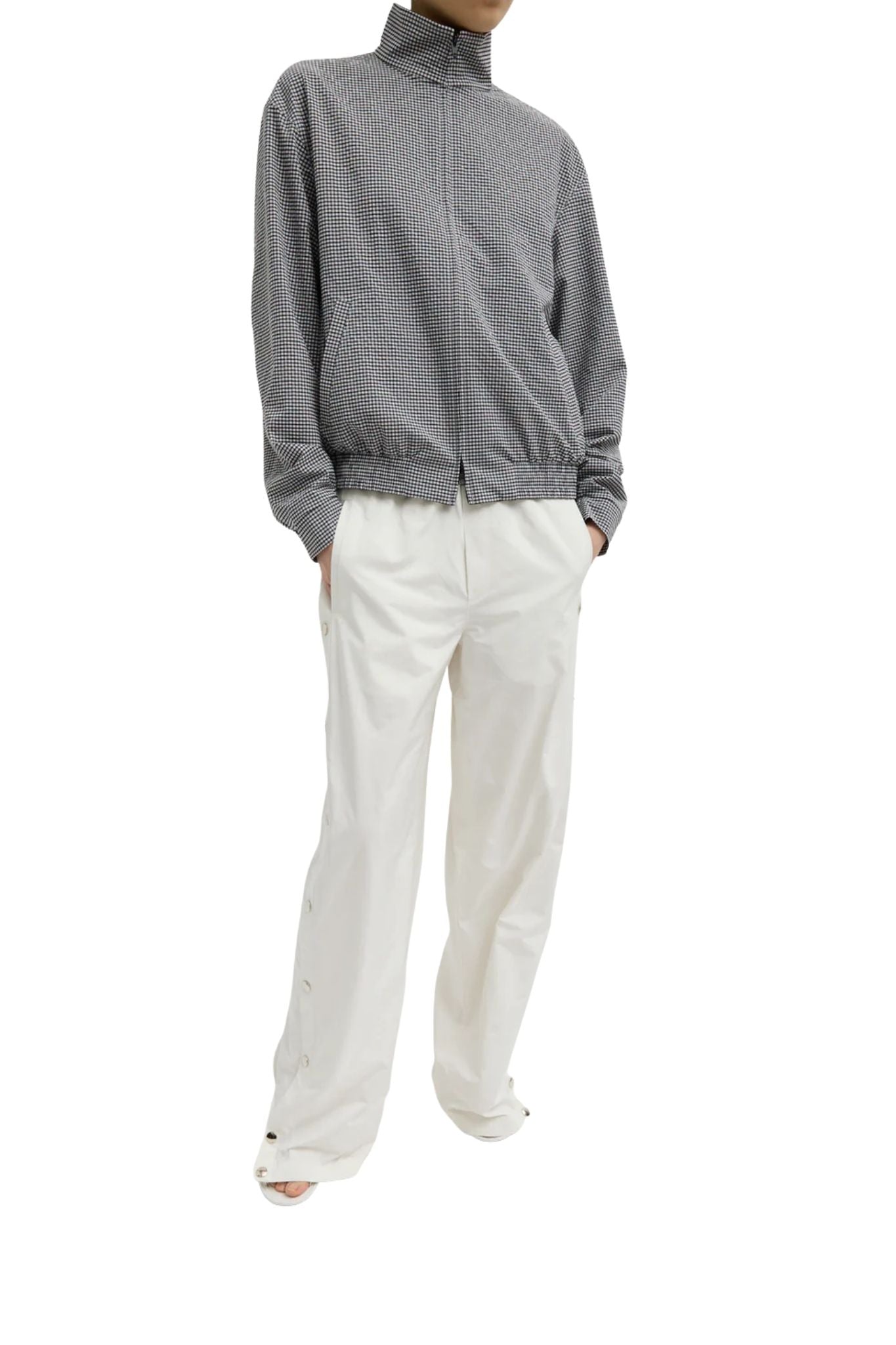 Tibi Nylon Snap Pull On Jogger - Vermillion