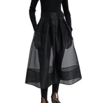 Tibi Organza Full Skirt - Vermillion