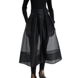 Tibi Organza Full Skirt - Vermillion