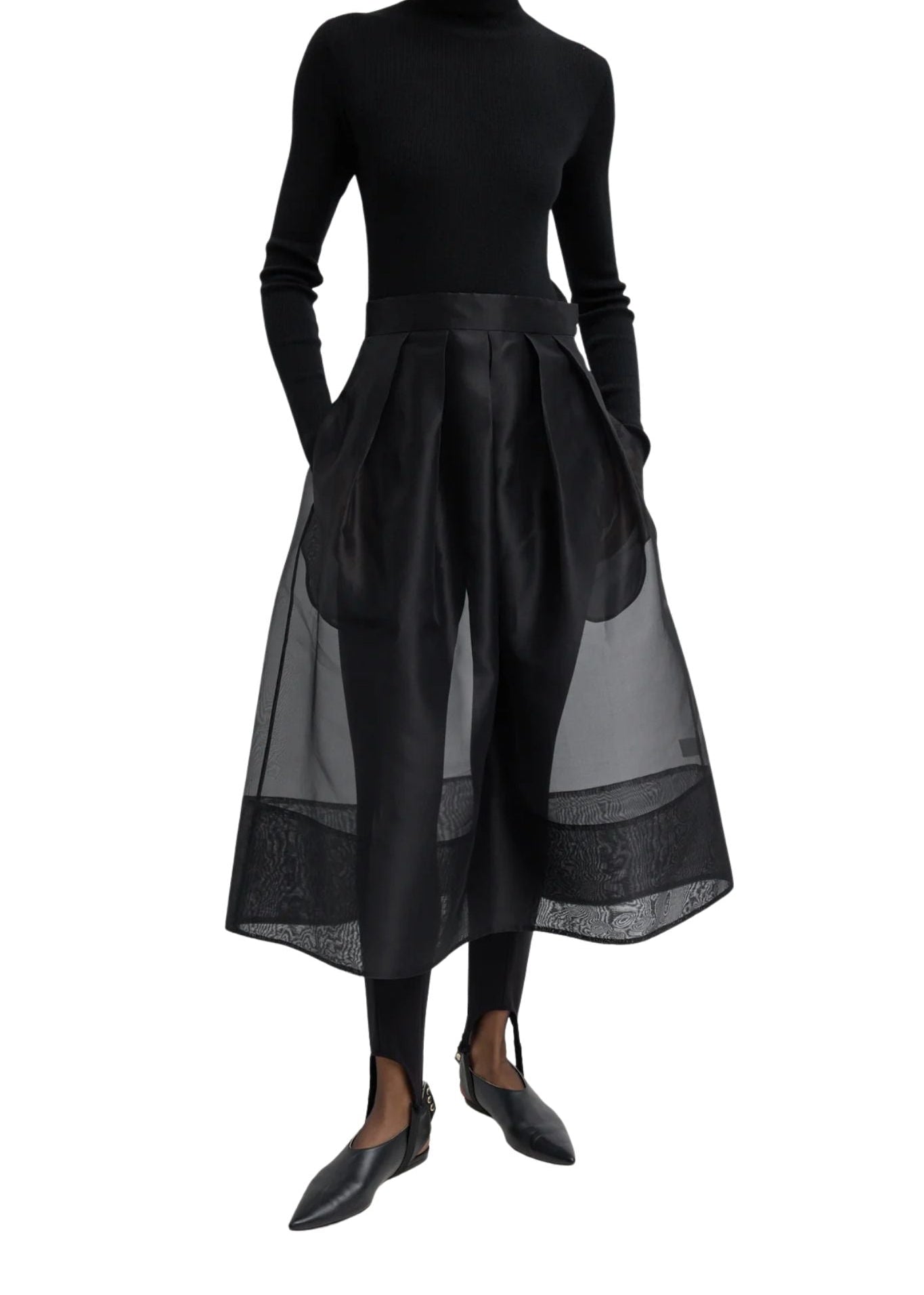 Tibi Organza Full Skirt - Vermillion