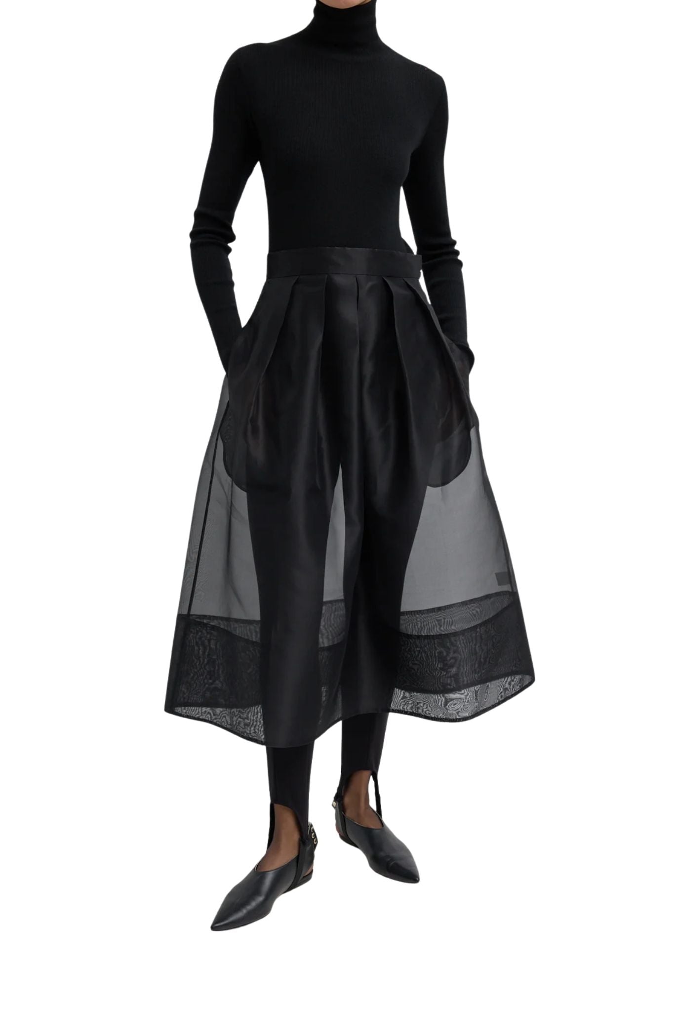 Tibi Organza Full Skirt - Vermillion