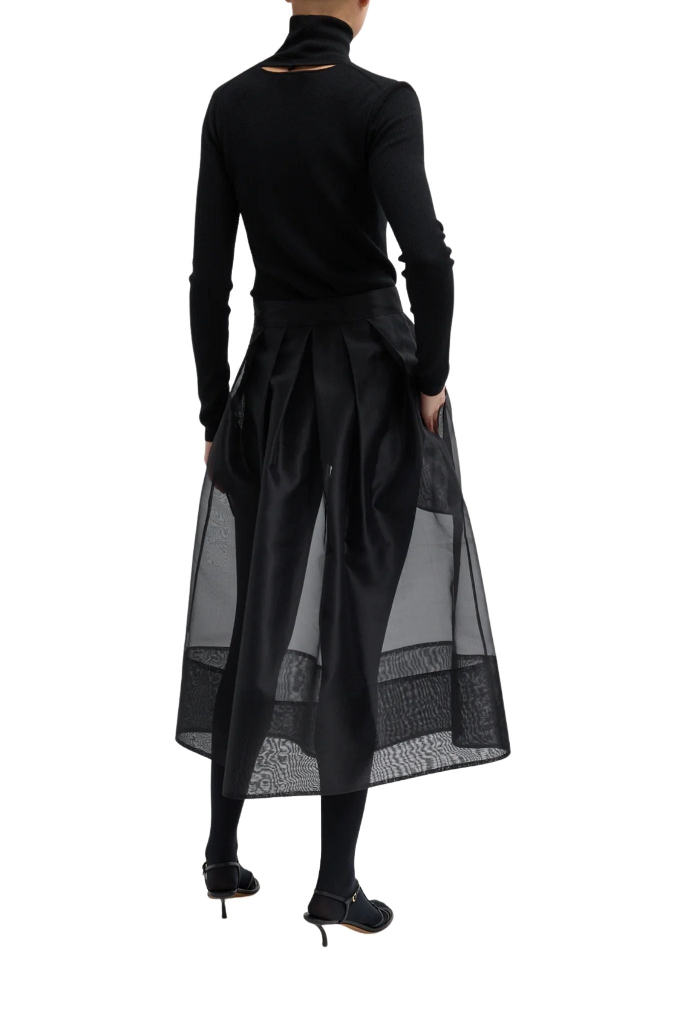 Tibi Organza Full Skirt - Vermillion