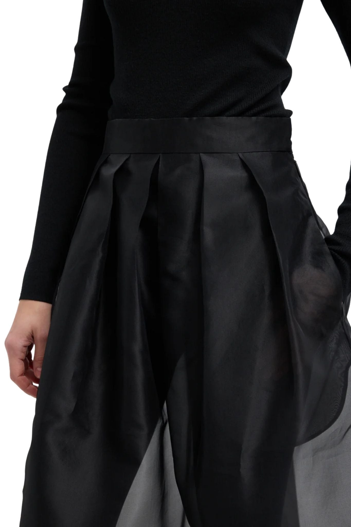 Tibi Organza Full Skirt - Vermillion