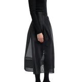 Tibi Organza Full Skirt - Vermillion