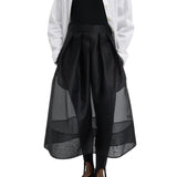 Tibi Organza Full Skirt - Vermillion