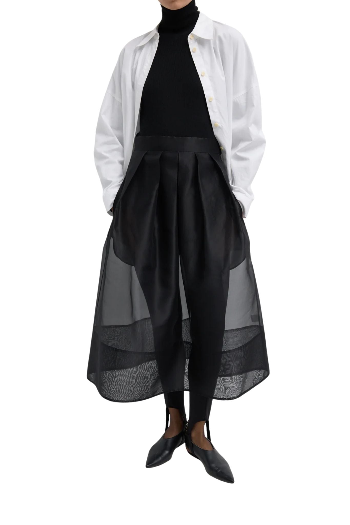 Tibi Organza Full Skirt - Vermillion