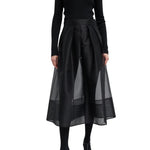 Tibi Organza Full Skirt - Vermillion