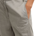 Tibi Reactive Garment Dyed Stretch Twill Sid Pant Pewter - Vermillion