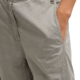 Tibi Reactive Garment Dyed Stretch Twill Sid Pant Pewter - Vermillion
