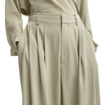 Tibi Relaxed Suiting Triple Pleat Pant - Vermillion