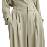 Tibi Relaxed Suiting Triple Pleat Pant - Vermillion