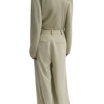 Tibi Relaxed Suiting Triple Pleat Pant - Vermillion