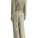 Tibi Relaxed Suiting Triple Pleat Pant - Vermillion