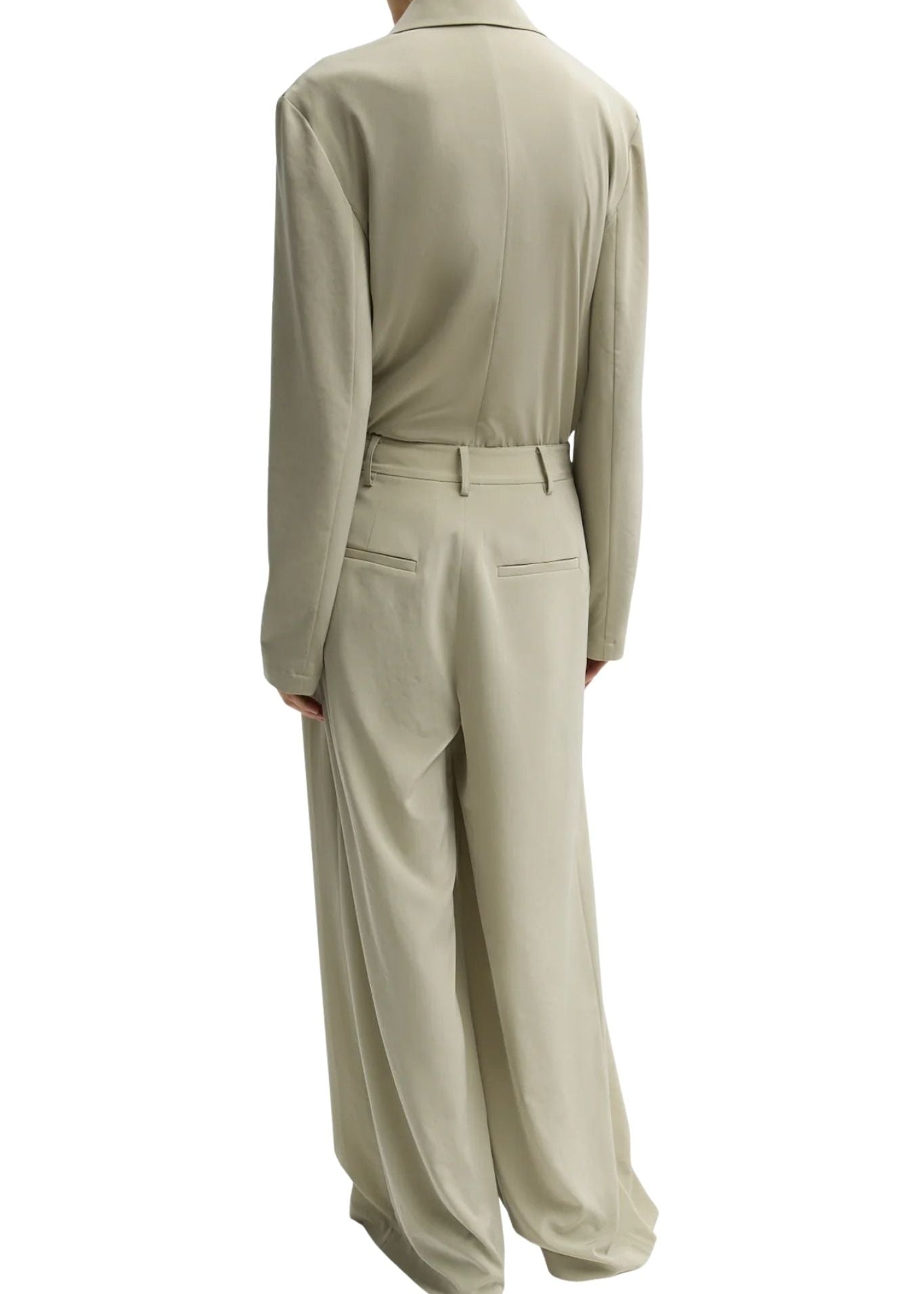 Tibi Relaxed Suiting Triple Pleat Pant - Vermillion