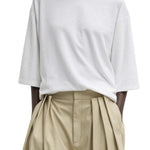 Tibi Sable Oversized Easy T White - Vermillion