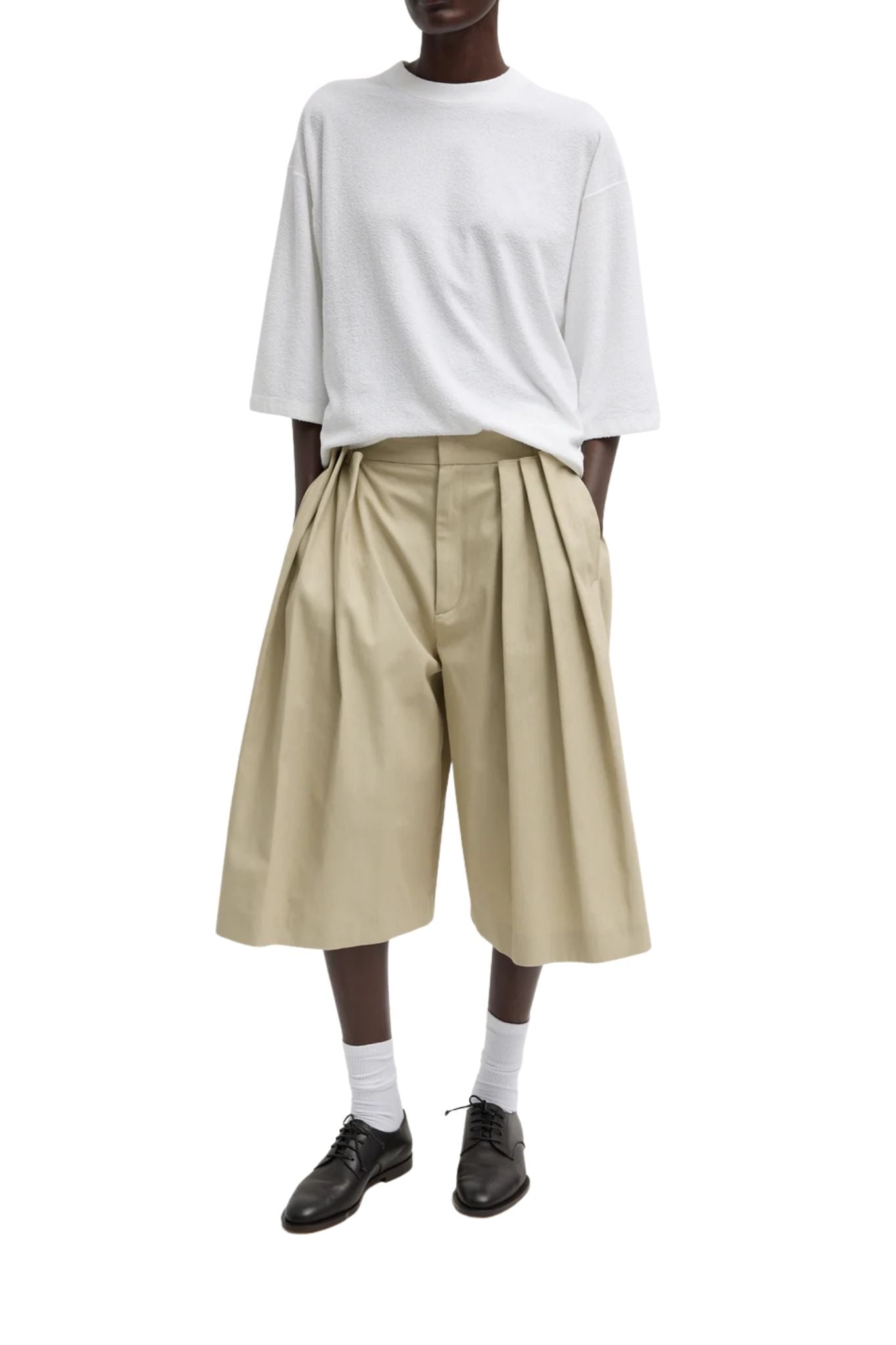 Tibi Sable Oversized Easy T White - Vermillion