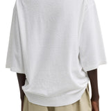 Tibi Sable Oversized Easy T White - Vermillion