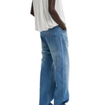 Tibi Selvage Denim 5 Pocket Alec Jean - Vermillion