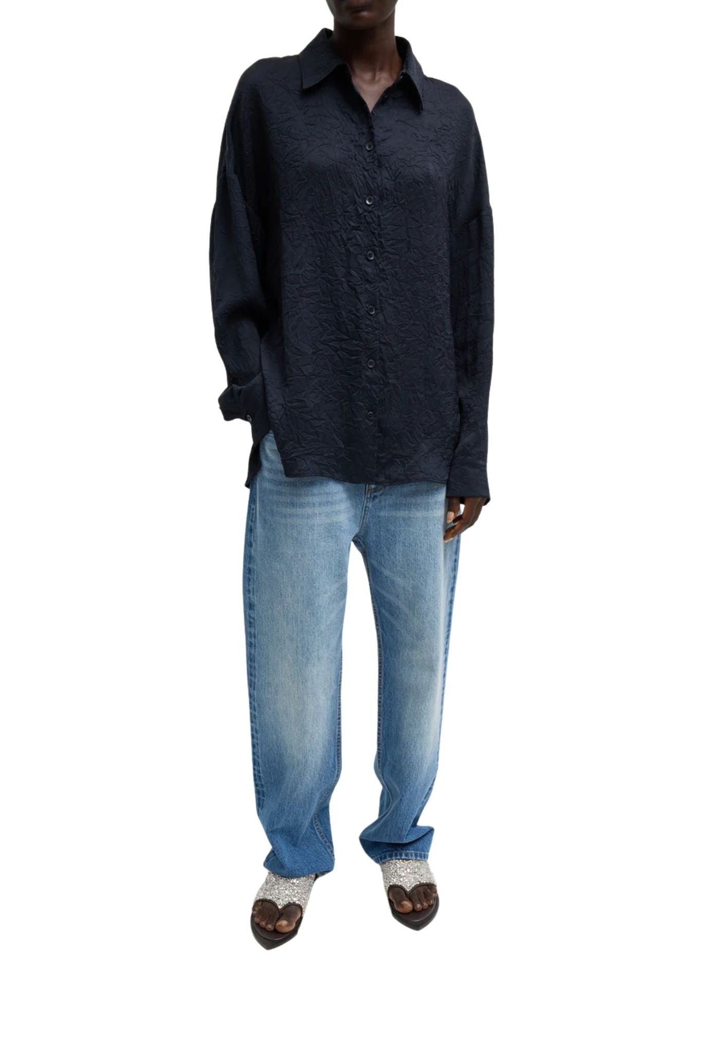 Tibi Selvage Denim 5 Pocket Alec Jean - Vermillion