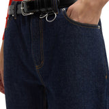Tibi Selvage Denim 5 Pocket Alec Jean - Vermillion
