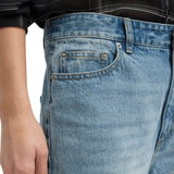 Tibi Selvedge Denim 5 Pocket Alec Jean - Vermillion