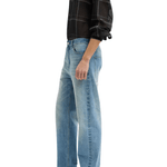 Tibi Selvedge Denim 5 Pocket Alec Jean - Vermillion