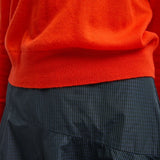 Tibi Skinlike Mercerized Wool Shrunken Vneck Sweater - Vermillion