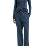 Tibi Skinlike Mercerized Wool Soft Sheer Polo - Vermillion