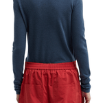 Tibi Skinlike Mercerized Wool Soft Sheer Polo - Vermillion