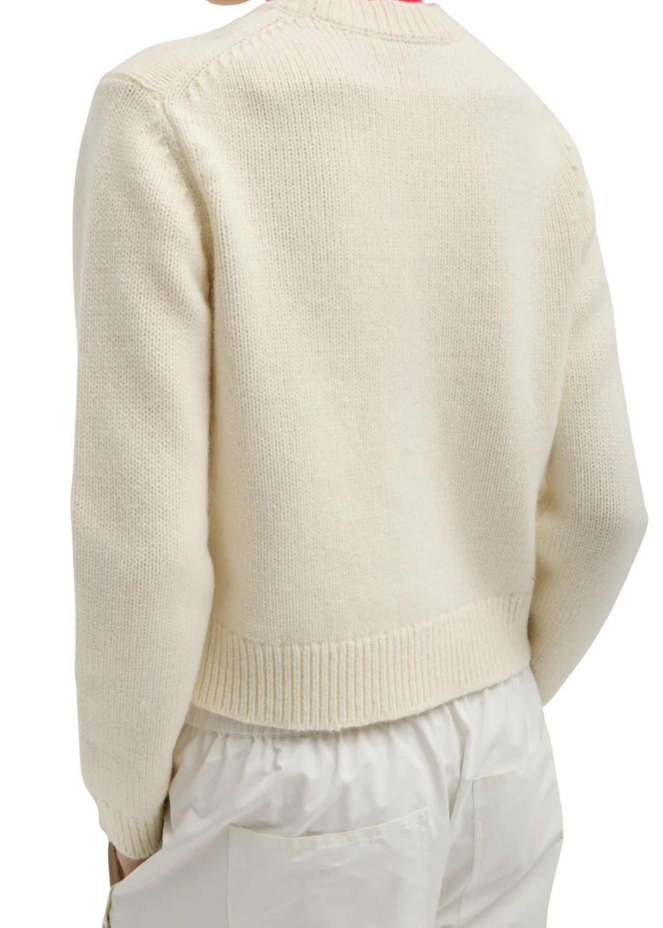 Tibi Soft Wool Ski Sweater Shrunken Sweater - Vermillion
