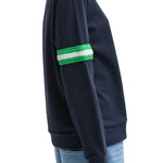 Tibi Sport Knit Crewneck T with Crochet Trim - Vermillion