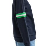 Tibi Sport Knit Crewneck T with Crochet Trim - Vermillion