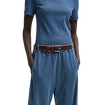 Tibi Stretch Denim Baby T - Vermillion