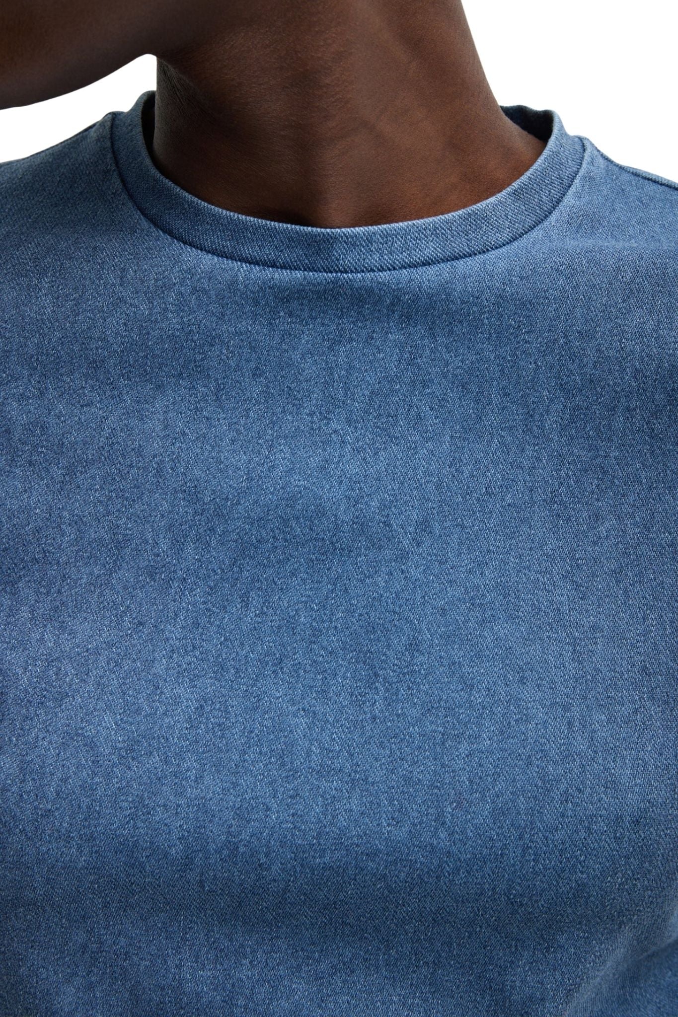 Tibi Stretch Denim Baby T - Vermillion