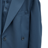 Tibi Tropical Wool Liam Blazer - Vermillion