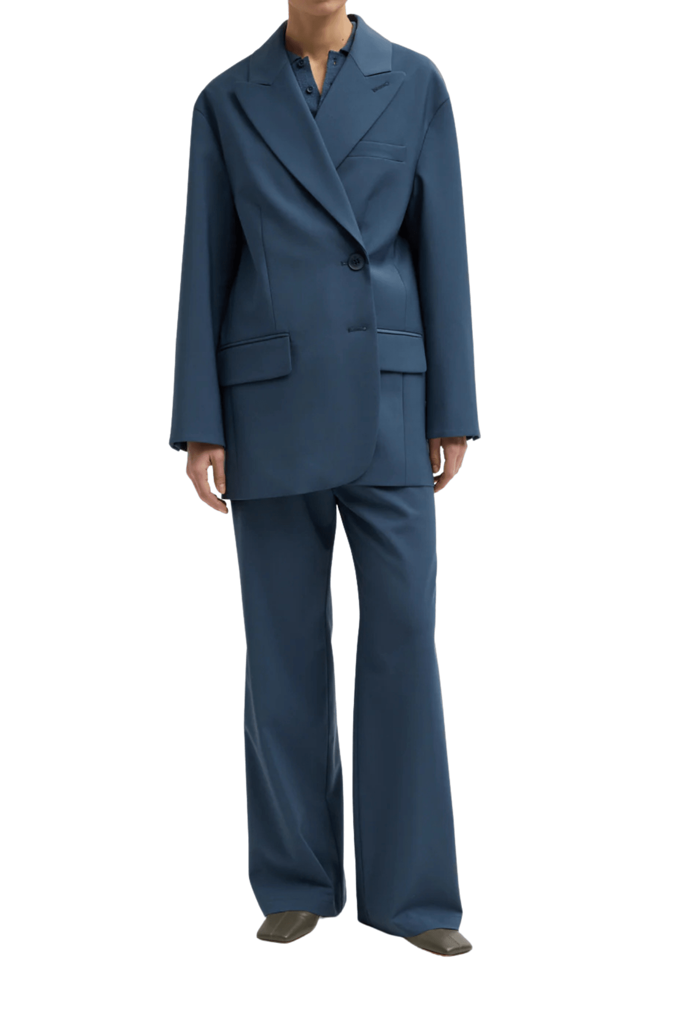 Tibi Tropical Wool Liam Blazer - Vermillion