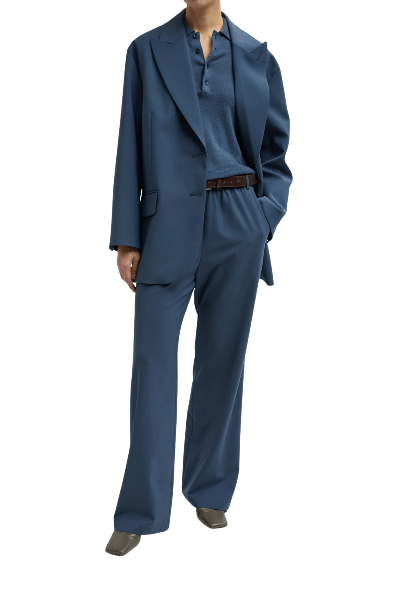 Tibi Tropical Wool Liam Blazer - Vermillion