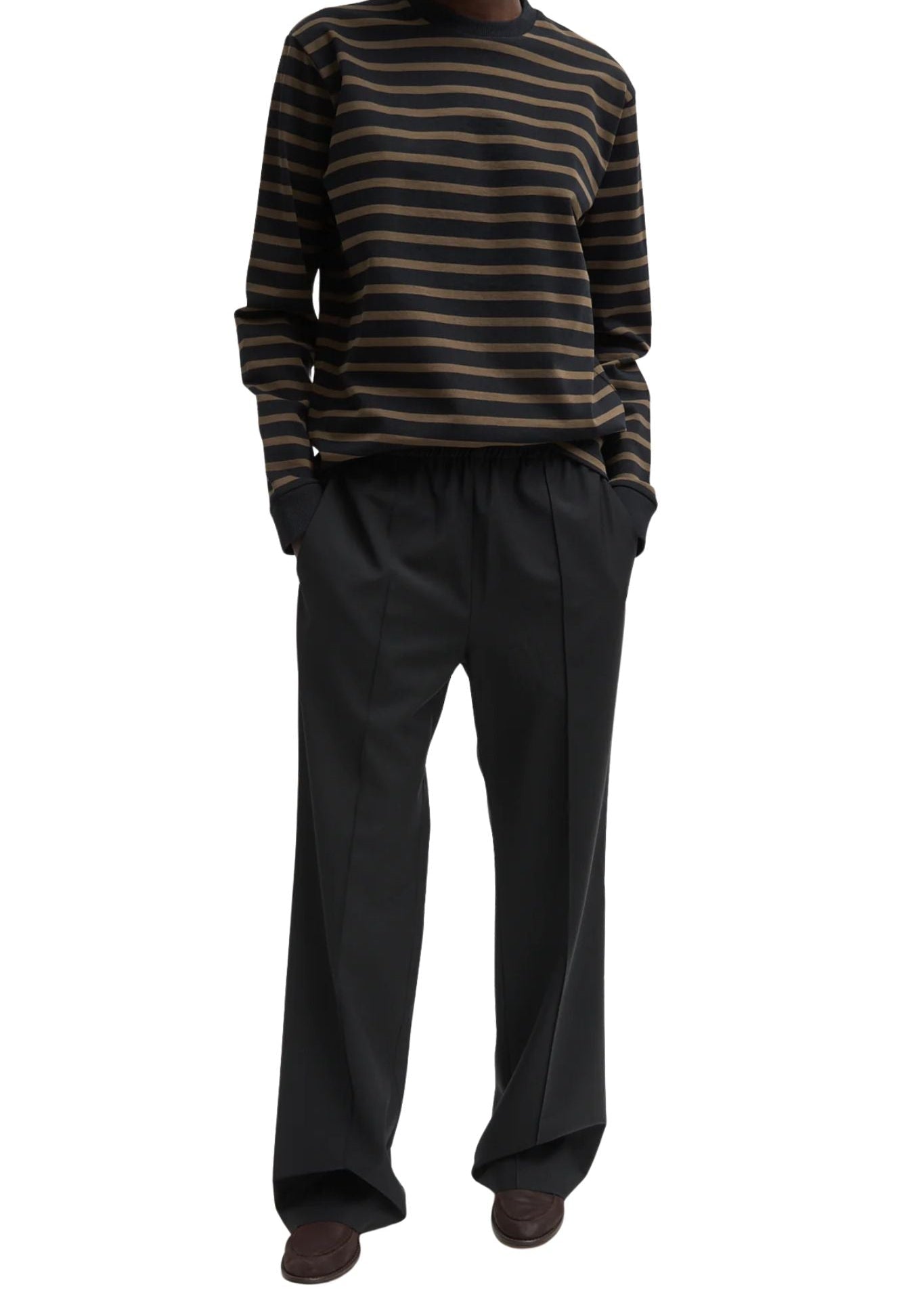 Tibi Tropical Wool Scottie Jogger - Vermillion