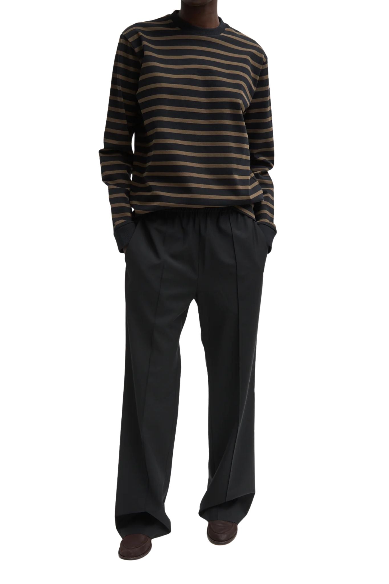 Tibi Tropical Wool Scottie Jogger - Vermillion